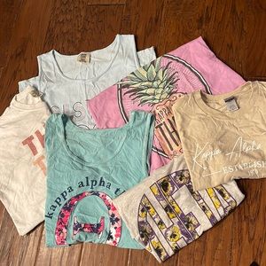 KAPPA ALPHA THETA. 3 tank tops and 3 Tshirts. Sm/Med